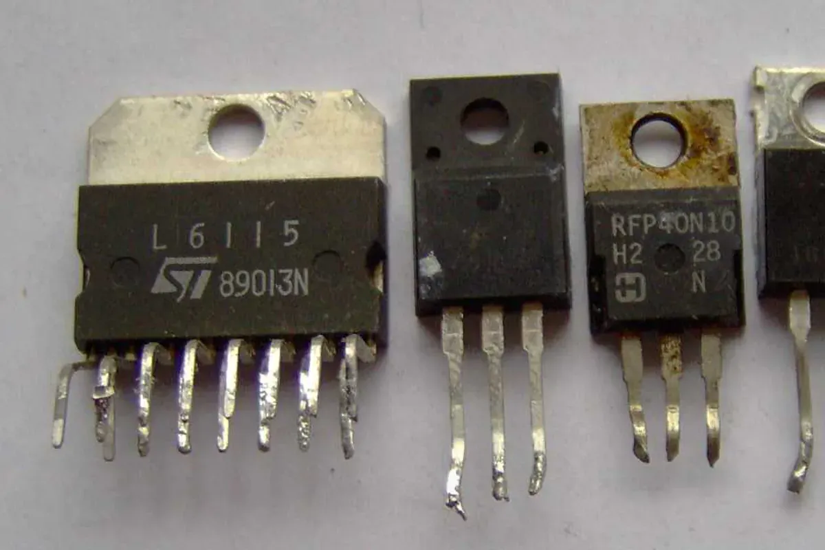 Magnetic filter component being evaluated on a populated board