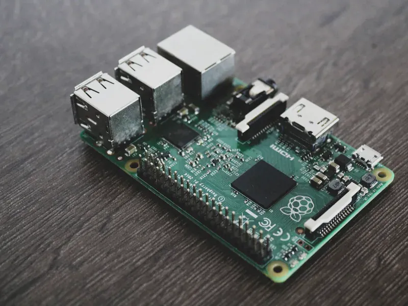 Microcontroller and surrounding components on an embedded circuit board