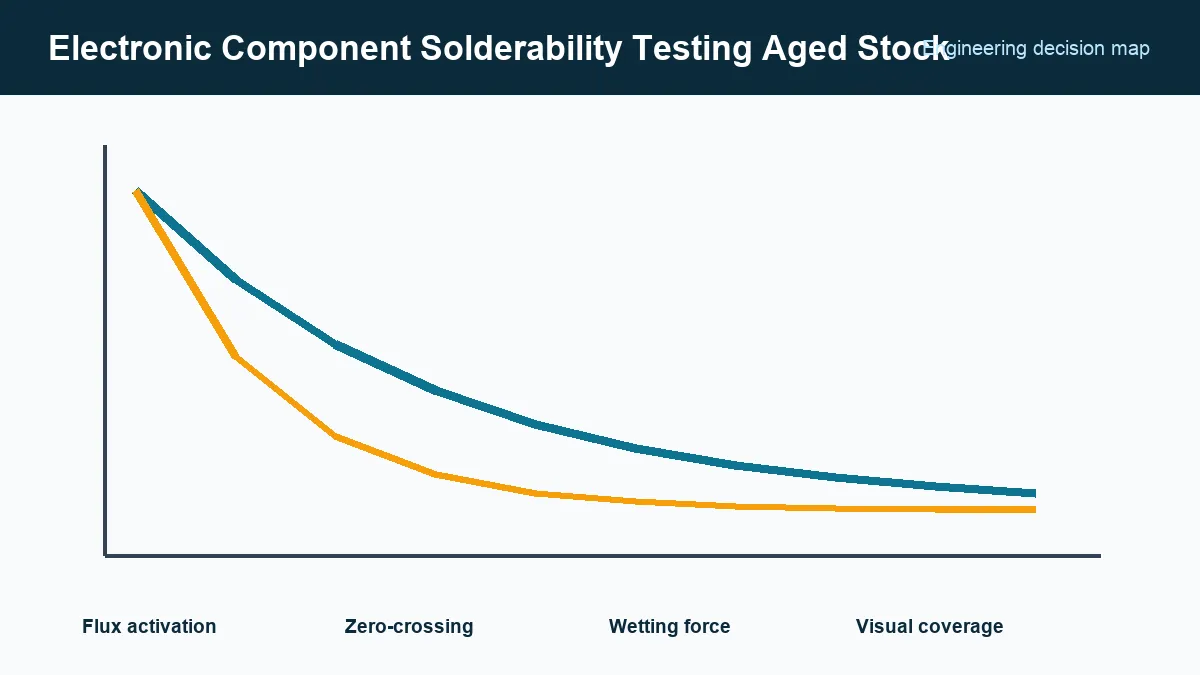Solderability method selection by package, finish, and assembly risk