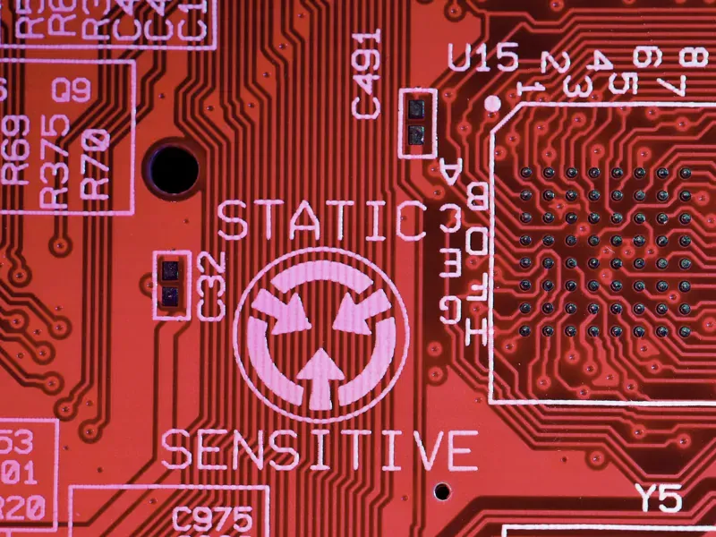Antistatic carrier packaging protecting bare die from ESD during semiconductor shipping