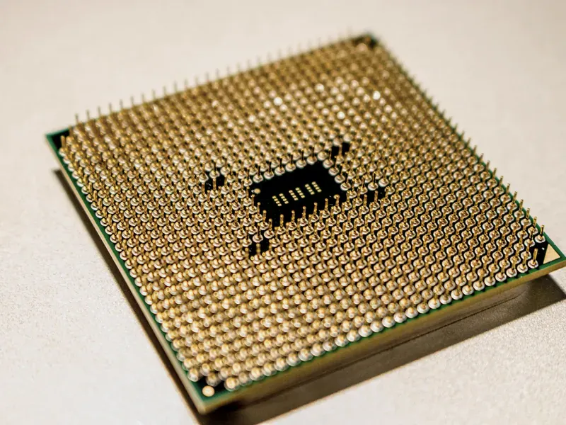 Exposed semiconductor wafer dies illustrating the handling sensitivity of bare-die logistics