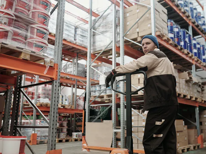 Warehouse inventory and handling operations representing the logistics costs included in electronics TCO