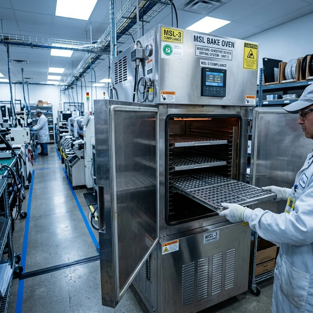 Moisture-sensitive electronic component reels prepared for controlled handling