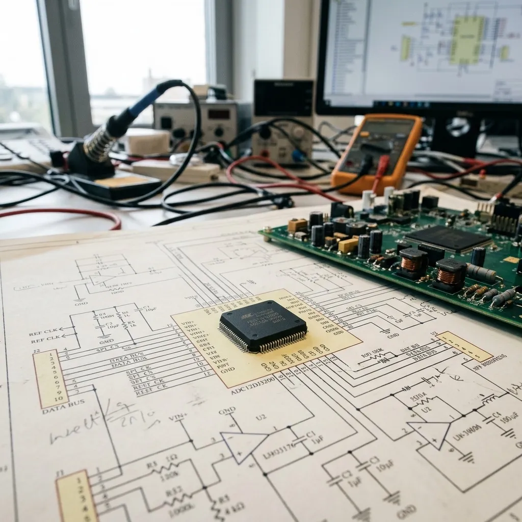 High-speed analog-to-digital converter ADC and DAC chips from Analog Devices and Texas Instruments for precision signal processing procurement