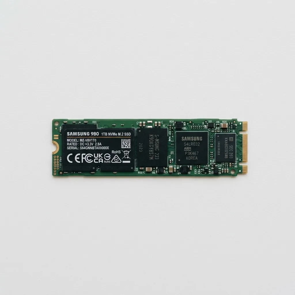Enterprise SSD and 3D NAND flash memory supply chain with data center storage racks showing QLC and TLC NAND technology comparison