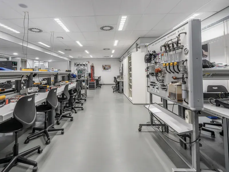 Modern electronics laboratory for semiconductor test and burn-in socket qualification
