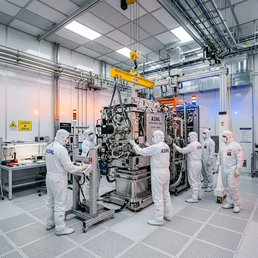High-tech semiconductor fab cleanroom construction and equipment installation