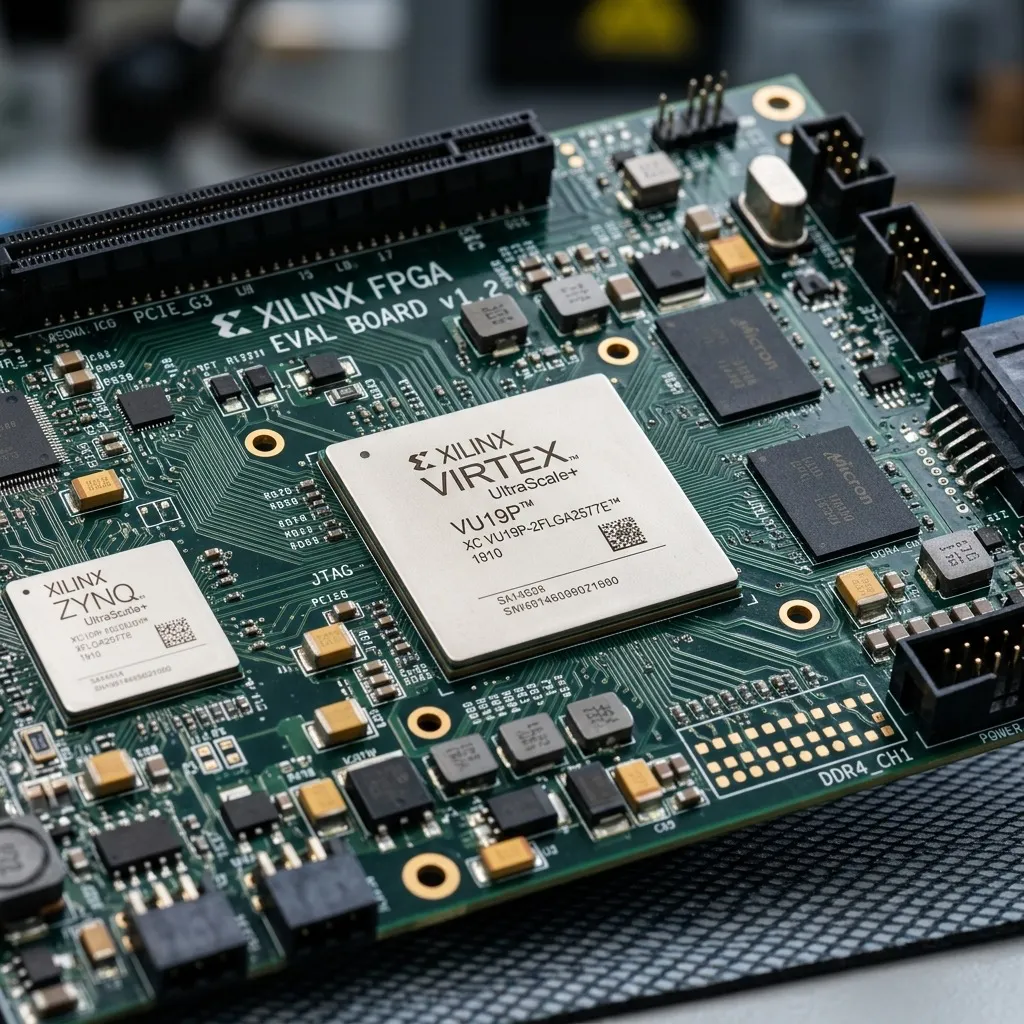 Xilinx FPGA components on a printed circuit board for procurement strategy